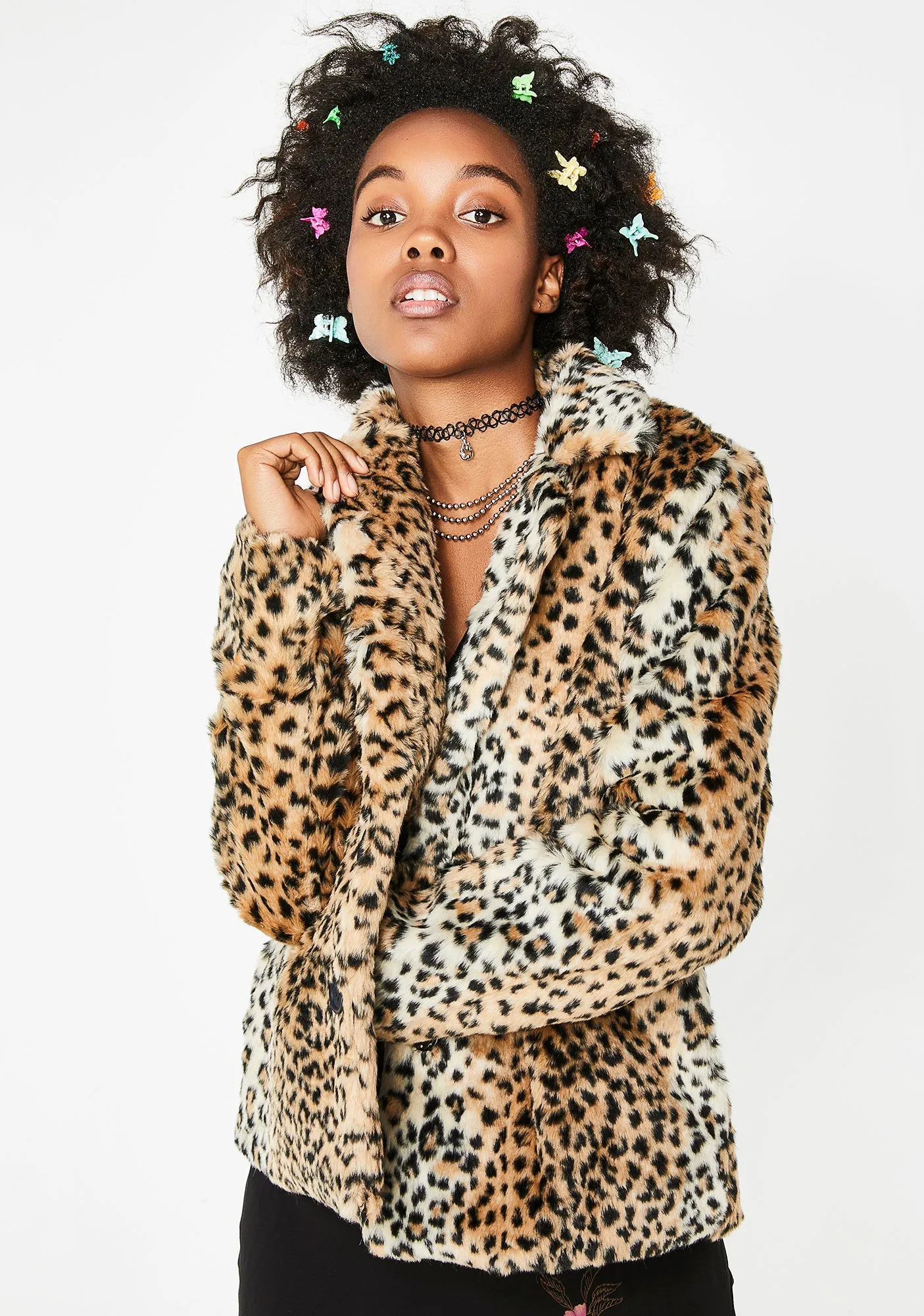 Rule The World Fuzzy Jacket sold by Dolls Kill product image thumbnail 2