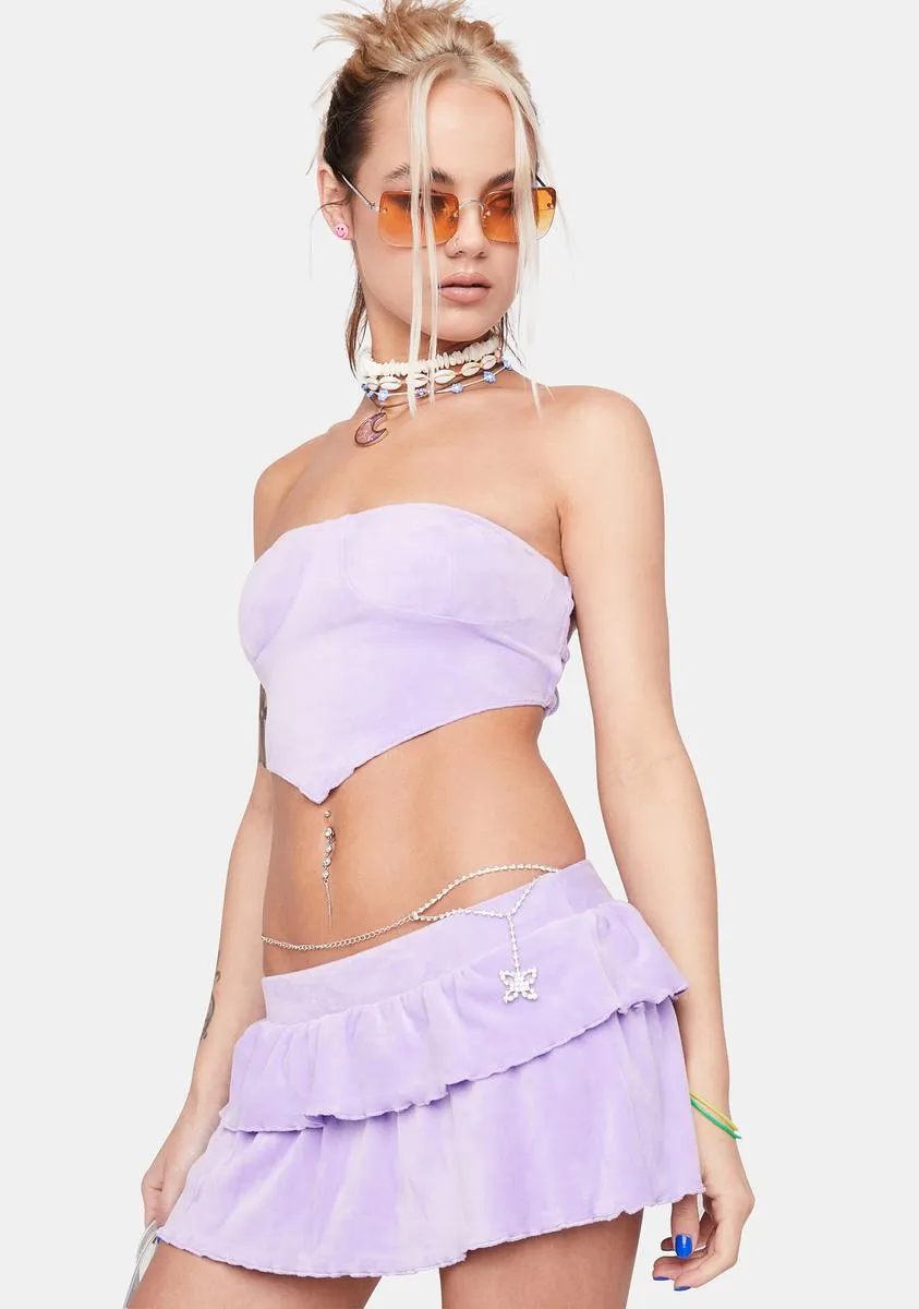 Remember This Summer Velour Skirt Set sold by Dolls Kill product image thumbnail 2