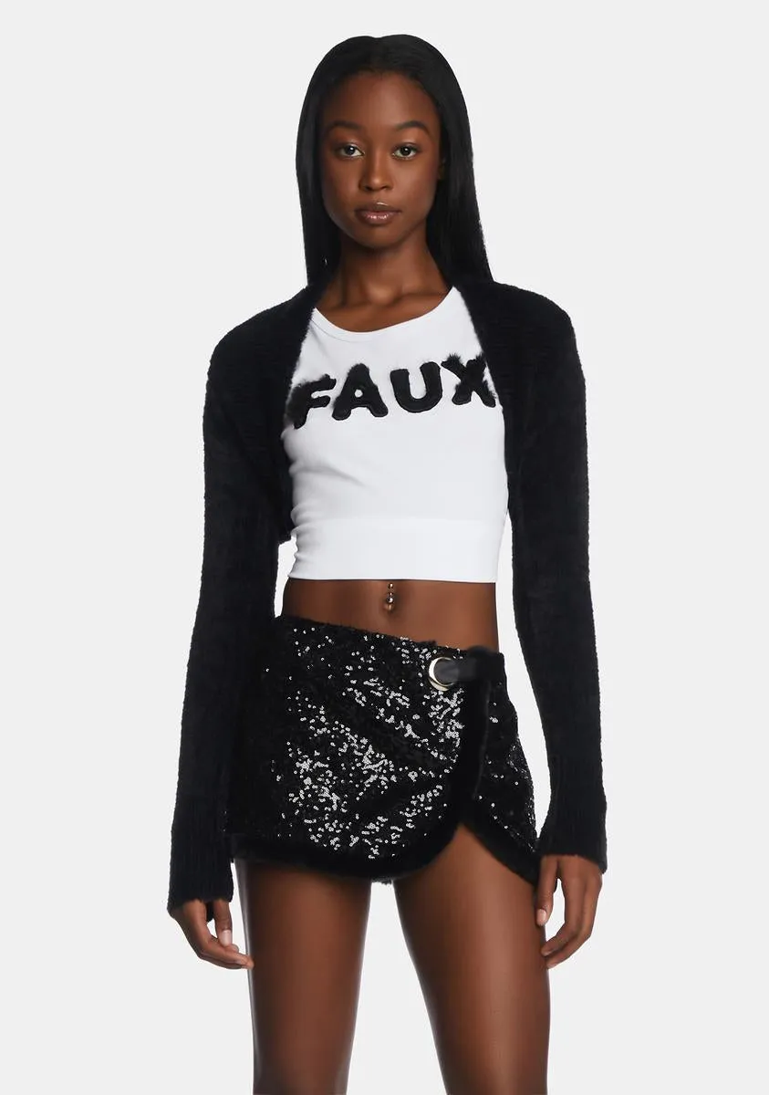 Erica Knit Shrug sold by Dolls Kill