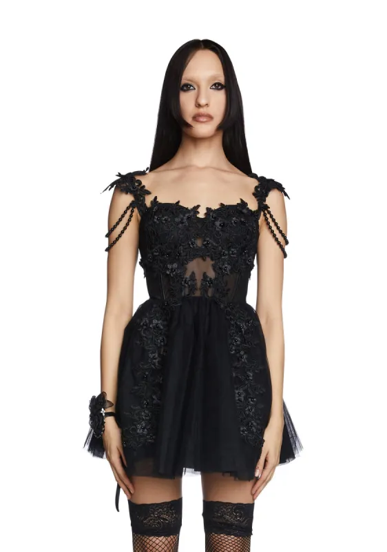 A Posh Evening Mini Dress sold by Dolls Kill