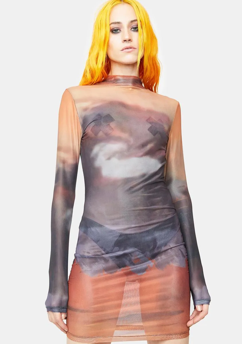 Clap For Me Mesh Mini Dress sold by Dolls Kill