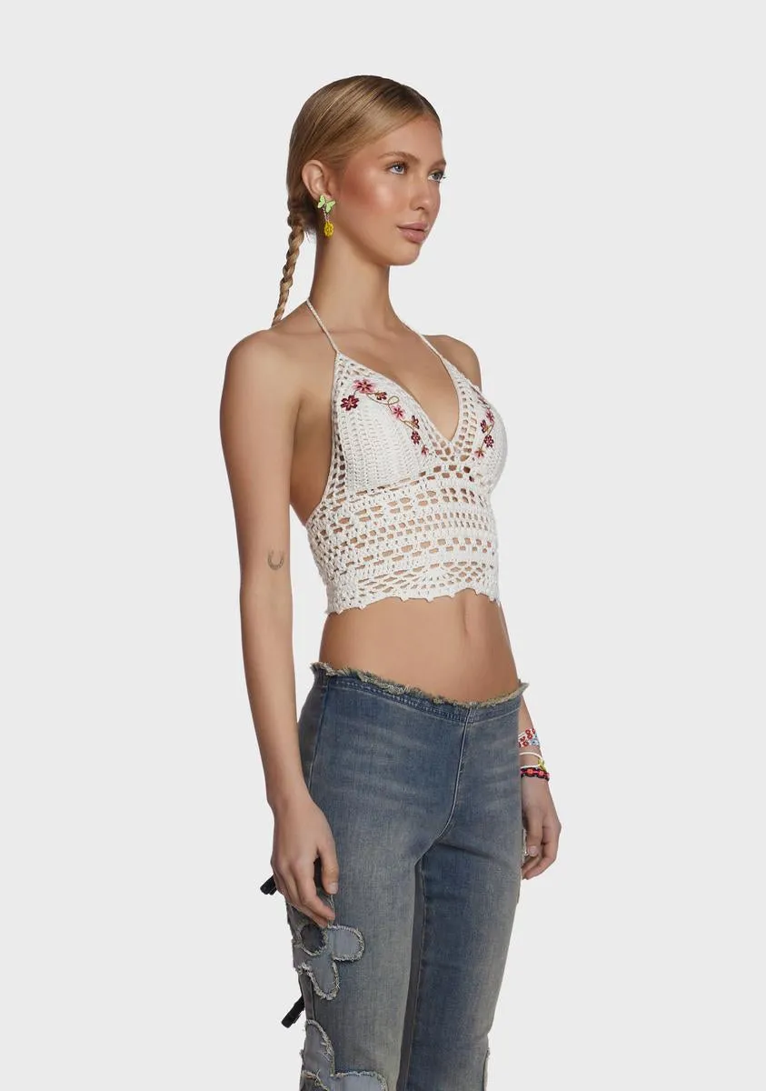 Summer Air Crochet Crop Top sold by Dolls Kill product image thumbnail 3