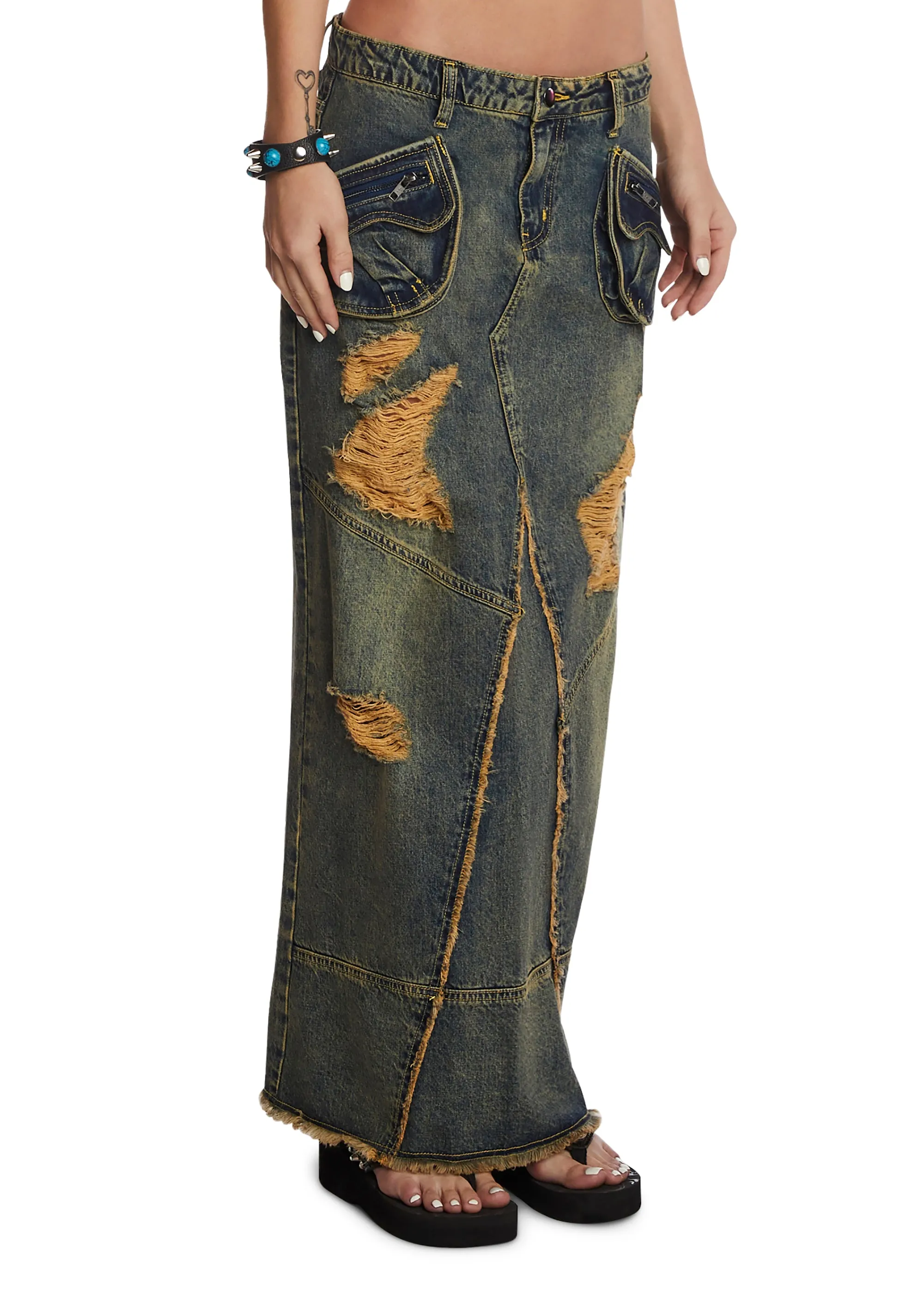 Colby Maxi Skirt sold by Dolls Kill product image thumbnail 3