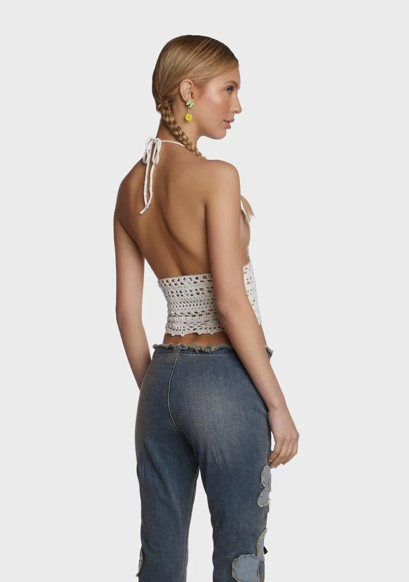 Summer Air Crochet Crop Top sold by Dolls Kill product image thumbnail 4