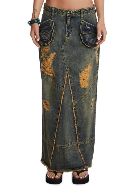 Colby Maxi Skirt sold by Dolls Kill