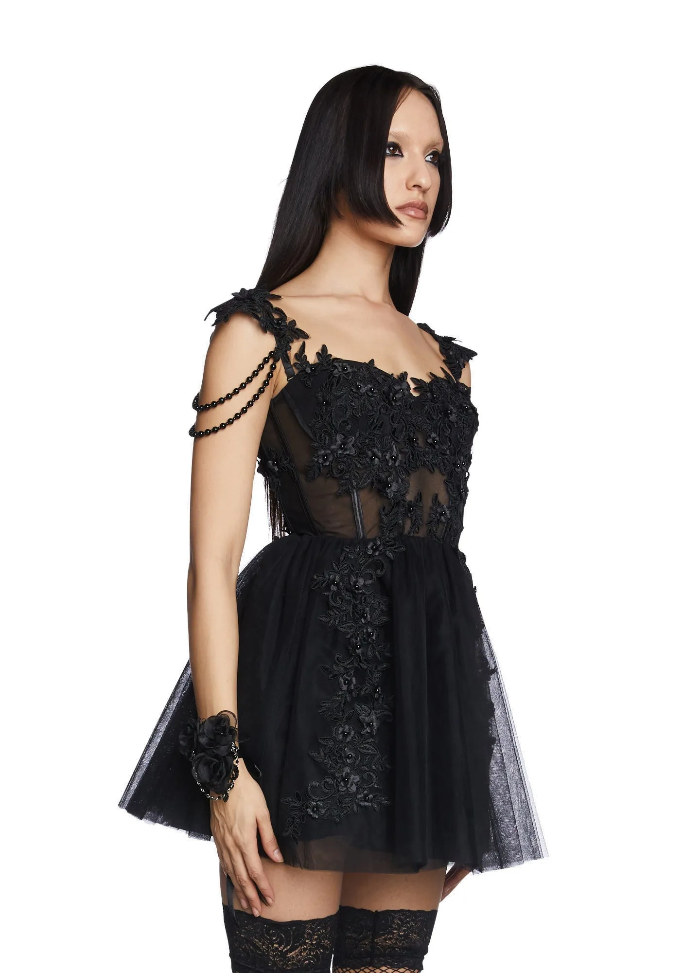 A Posh Evening Mini Dress sold by Dolls Kill product image thumbnail 3