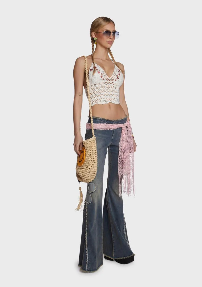 Summer Air Crochet Crop Top sold by Dolls Kill product image thumbnail 5