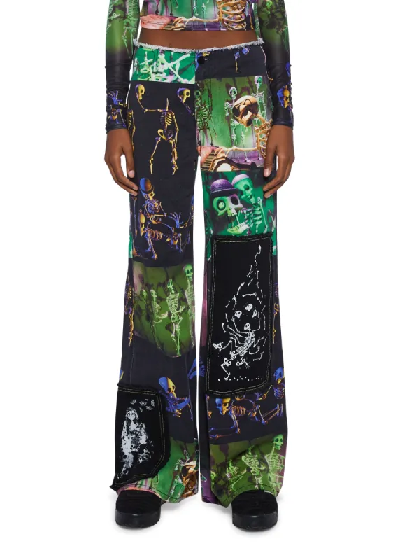 Lovely Bones Twill Pants sold by Dolls Kill