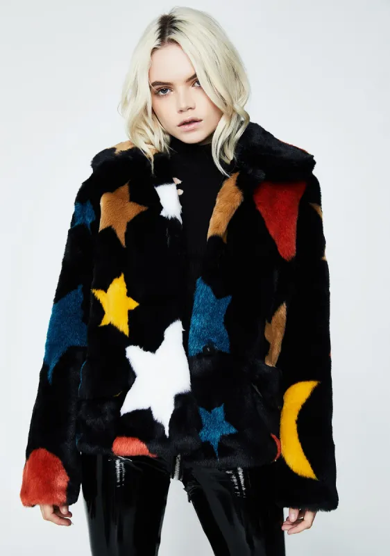 Give Me Space Fuzzy Jacket sold by Dolls Kill