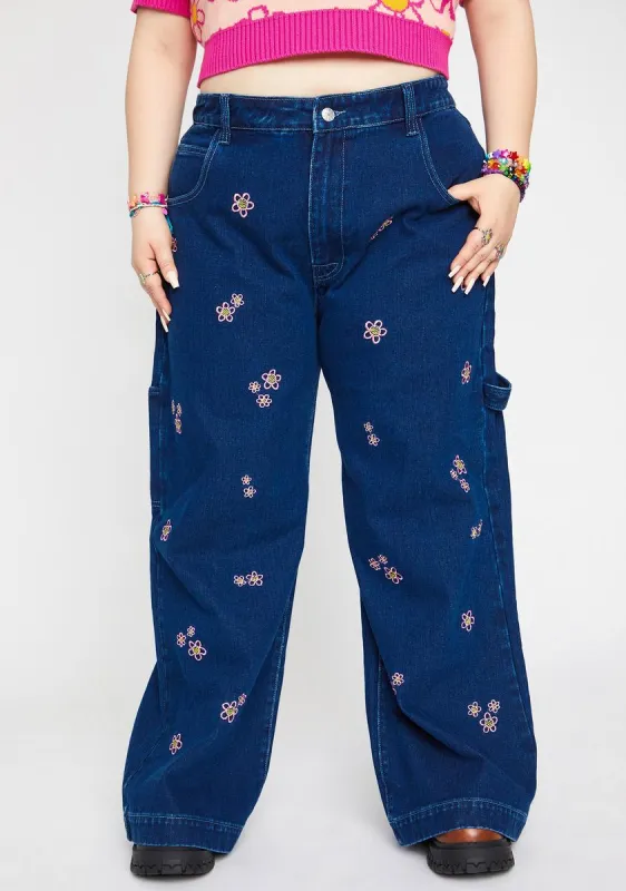 Plus Daisy So Misunderstood Denim Jeans sold by Dolls Kill