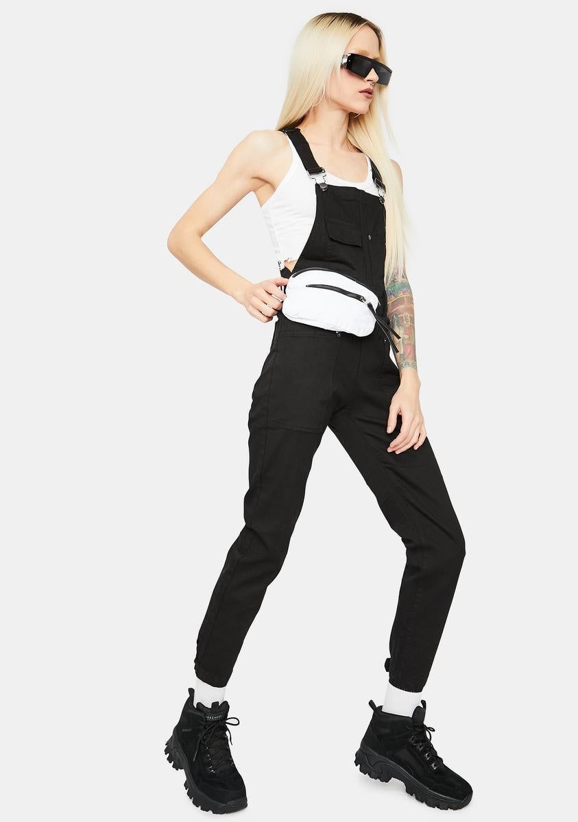 She's Not Me Denim Overalls sold by Dolls Kill product image thumbnail 2