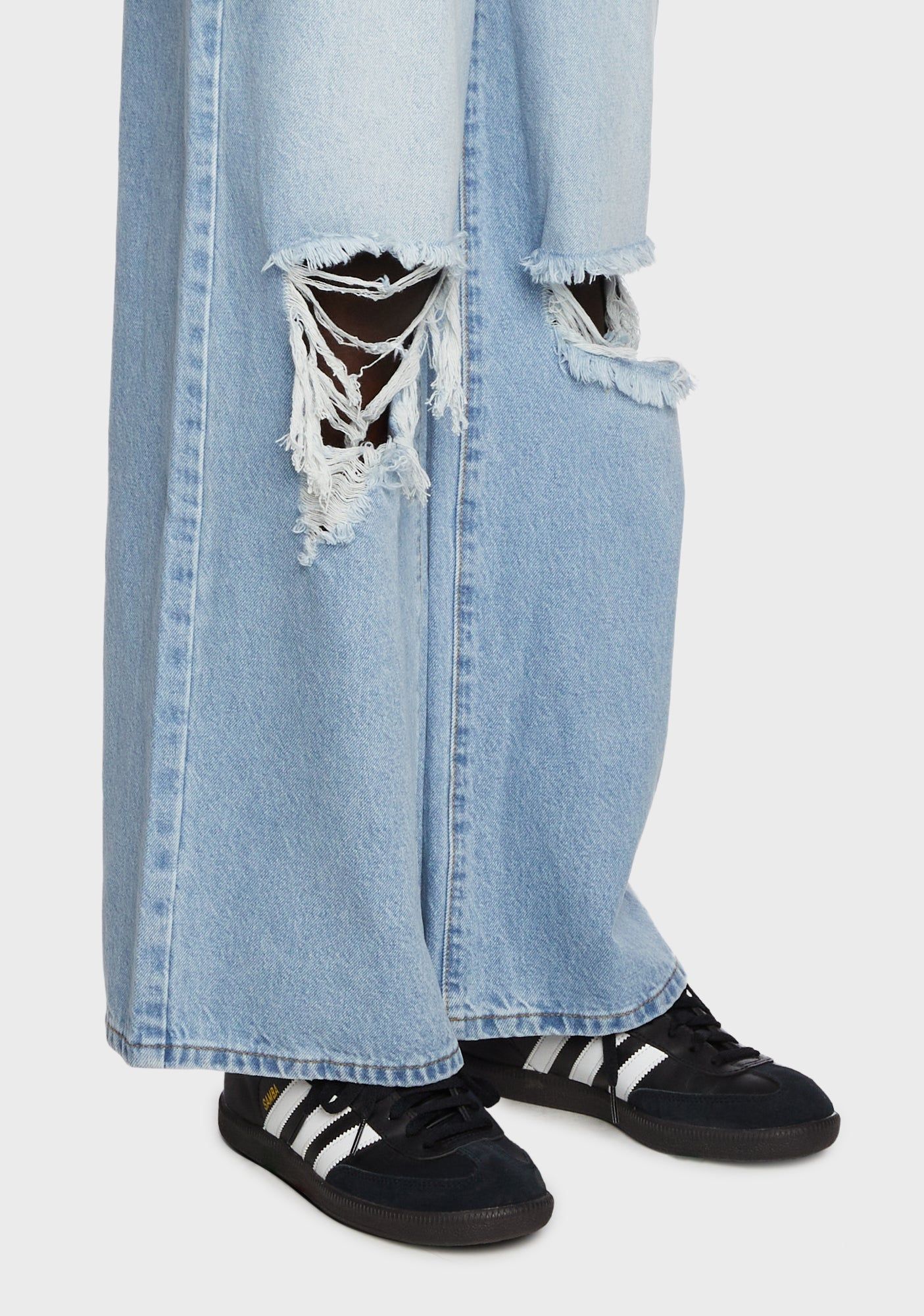 Distressed Low Rise Boyfriend Jeans sold by Dolls Kill product image thumbnail 5