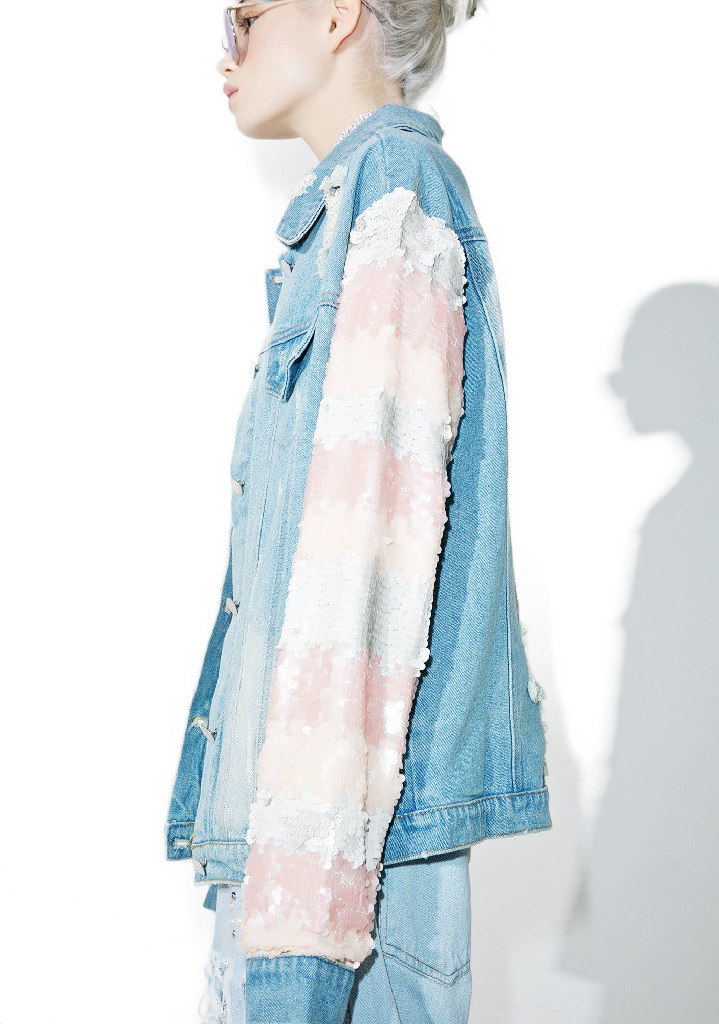 Jem Distressed Jacket sold by Dolls Kill product image thumbnail 4