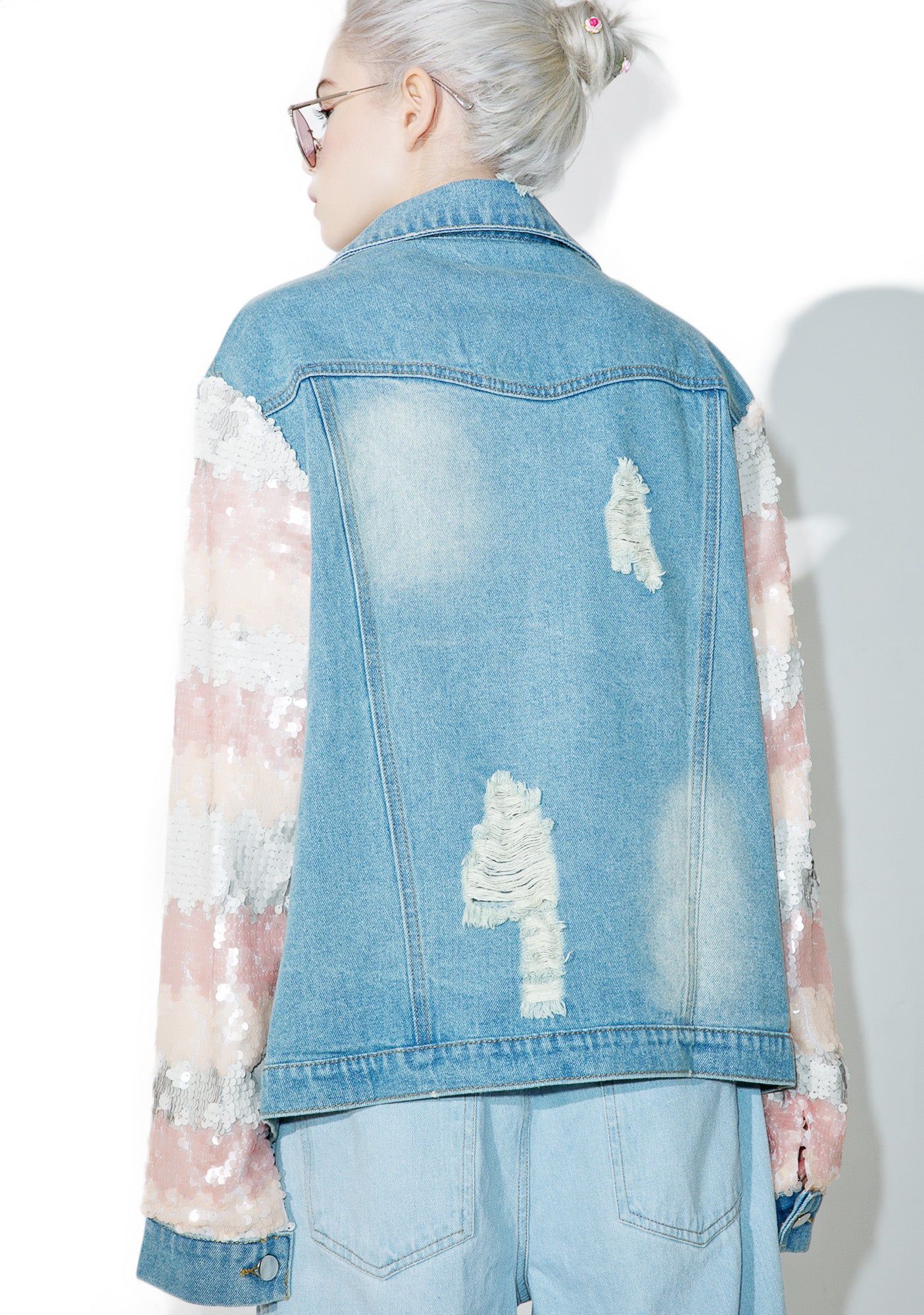Jem Distressed Jacket sold by Dolls Kill product image thumbnail 2