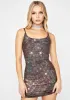 Gold I'm The Baddest Sequin Dress sold by Dolls Kill