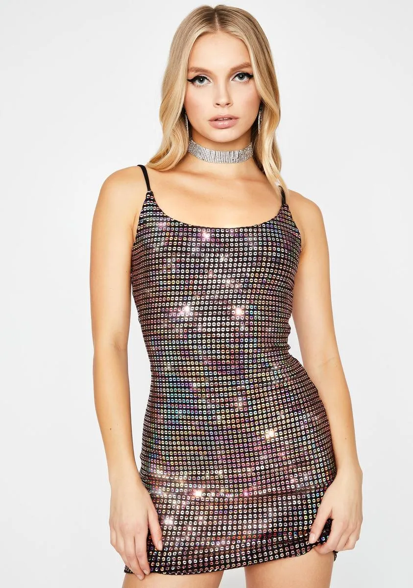 Gold I'm The Baddest Sequin Dress sold by Dolls Kill product image thumbnail 2