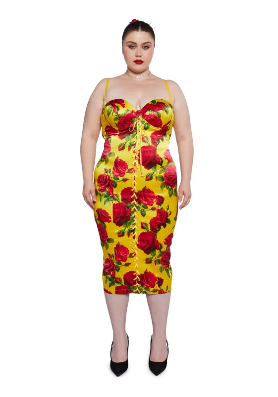 Plus Romantic Getaway Midi Dress sold by Dolls Kill