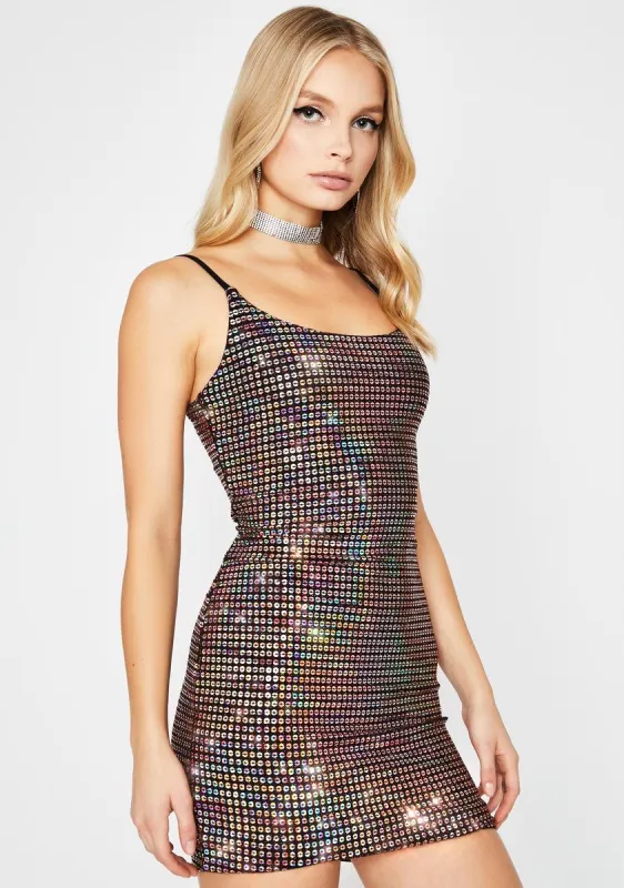 Gold I'm The Baddest Sequin Dress sold by Dolls Kill
