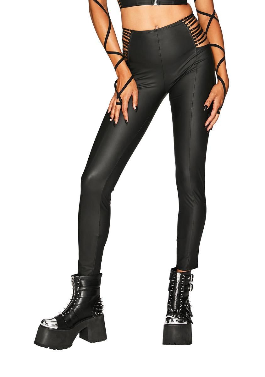 Lone Raver Matte Leggings sold by Dolls Kill product image thumbnail 3