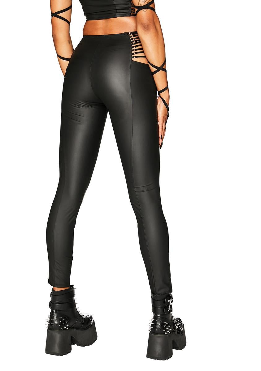 Lone Raver Matte Leggings sold by Dolls Kill product image thumbnail 4