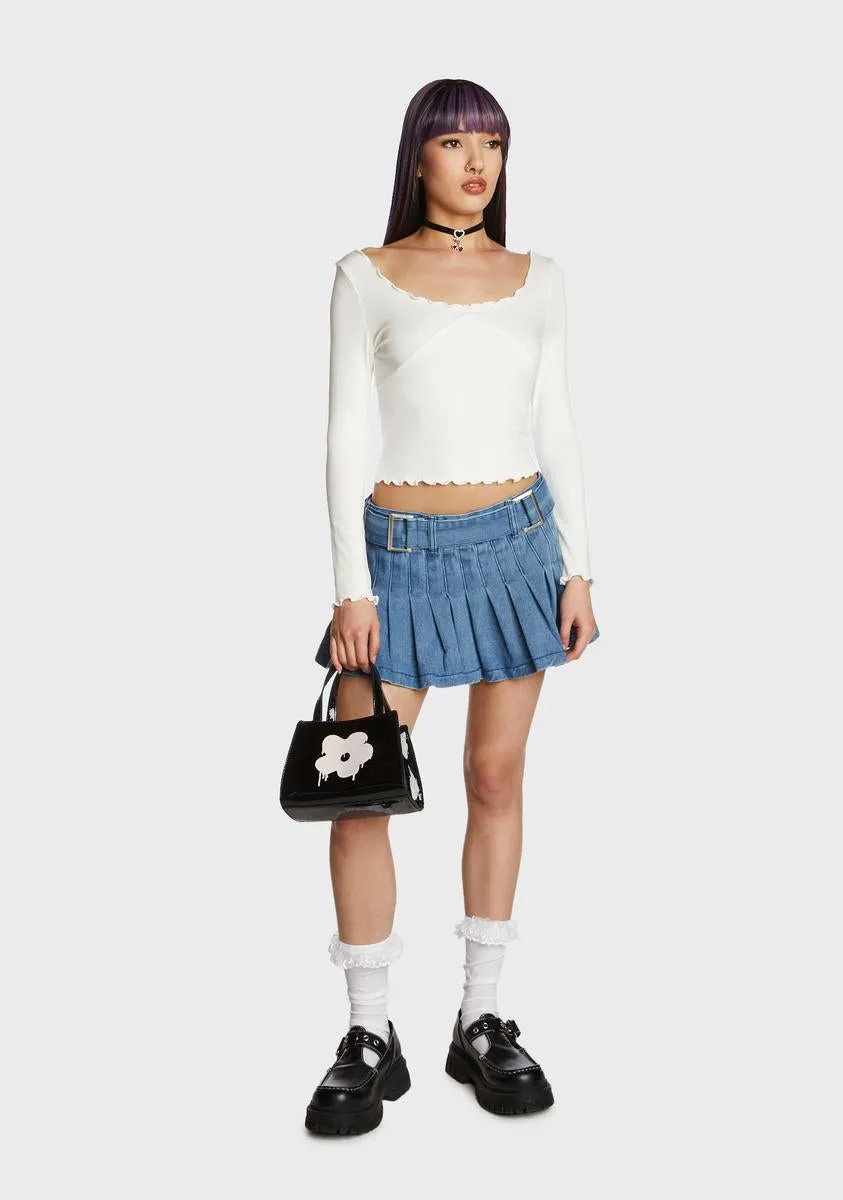 Rebel Realm Crop Top - White sold by Dolls Kill product image thumbnail 5
