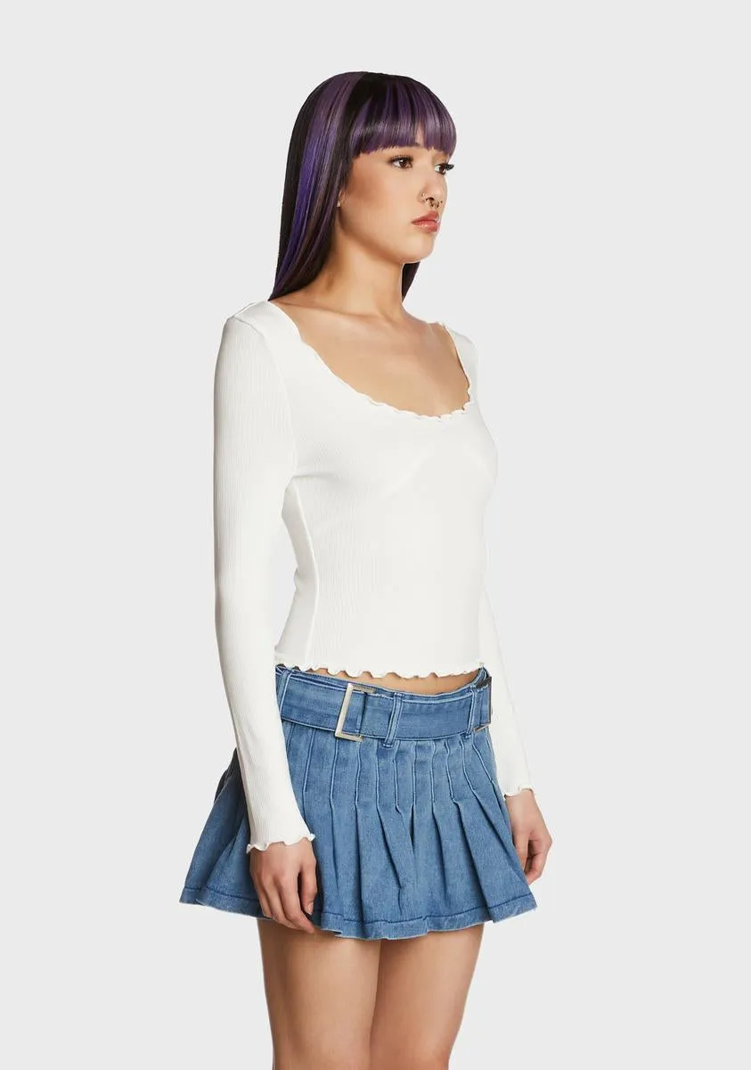 Rebel Realm Crop Top - White sold by Dolls Kill product image thumbnail 3