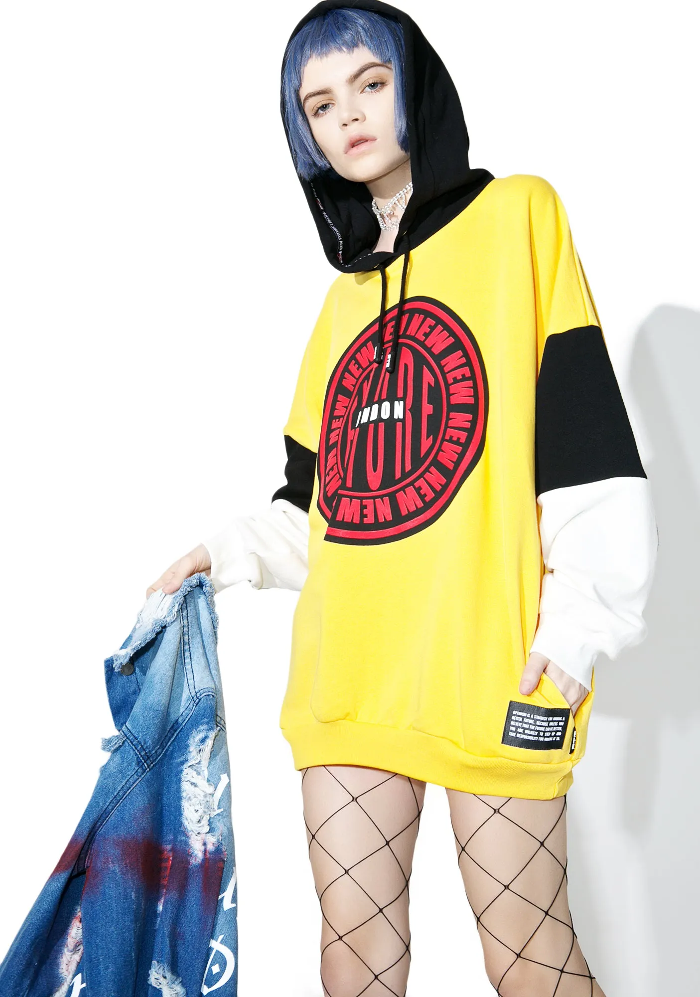 Stamp Logo Hooded Sweatshirt sold by Dolls Kill product image thumbnail 2