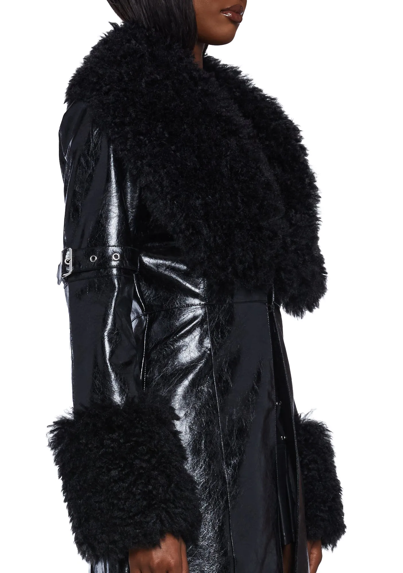 Covet Moto Trench Coat sold by Dolls Kill product image thumbnail 2