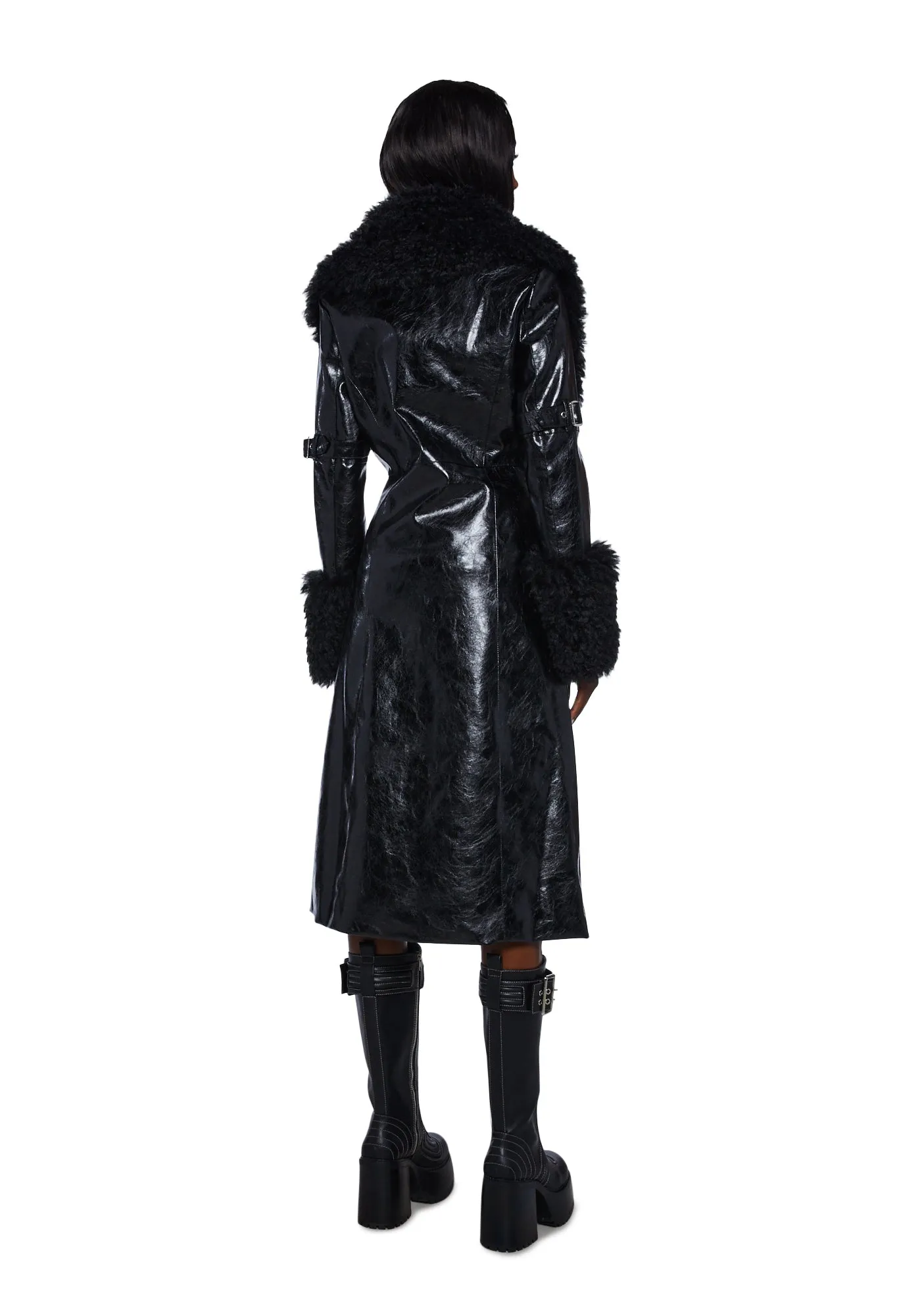 Covet Moto Trench Coat sold by Dolls Kill product image thumbnail 4