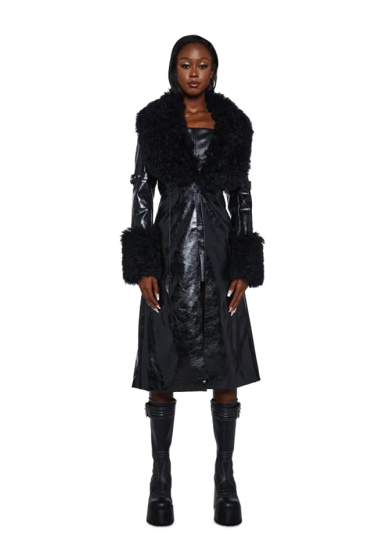 Covet Moto Trench Coat sold by Dolls Kill
