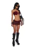 Flirty Banter Lace Skirt Set - Wine sold by Dolls Kill