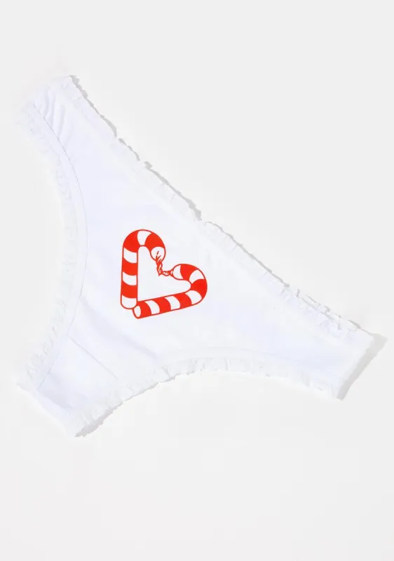 White Christmas And Chill Thong sold by Dolls Kill