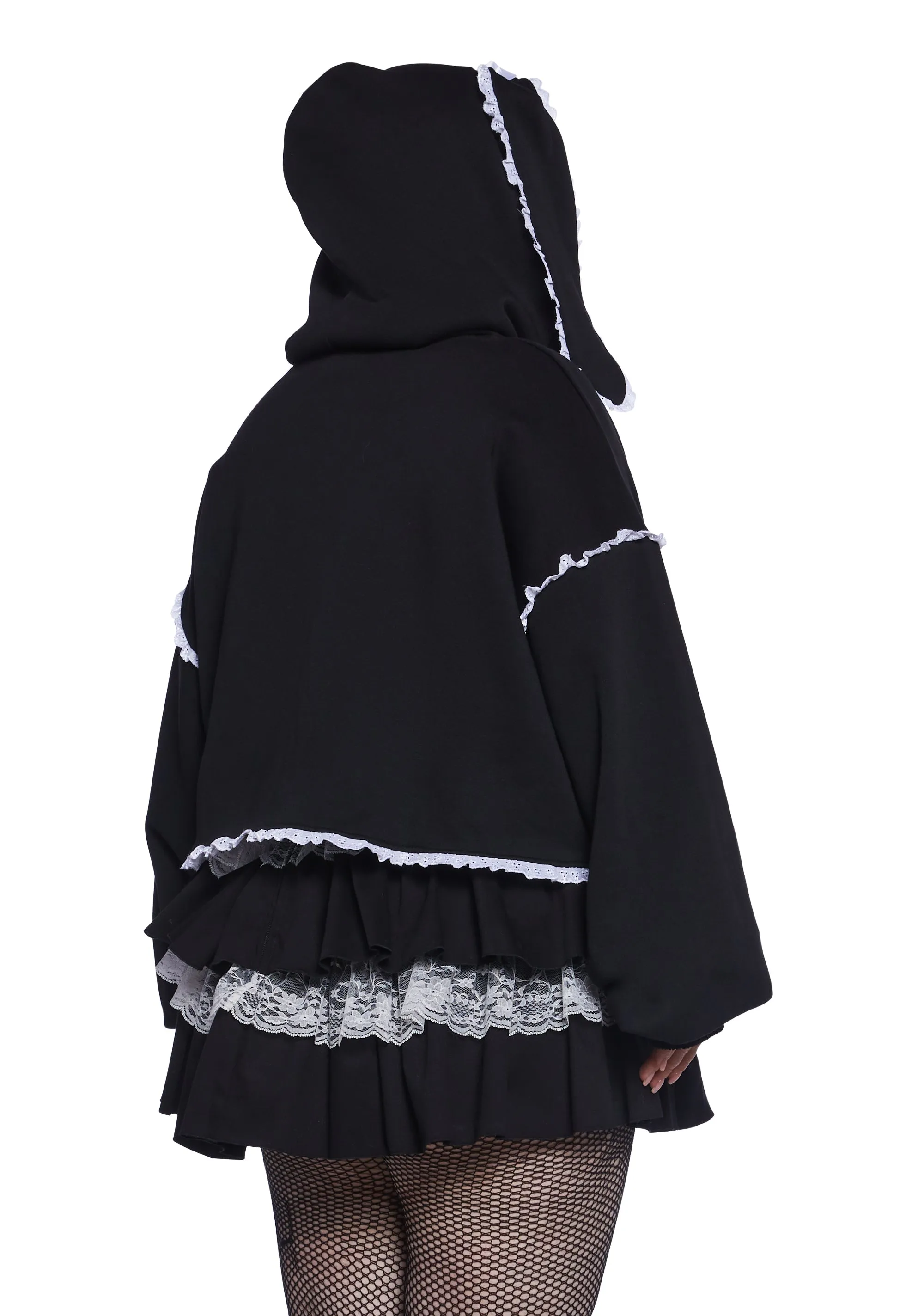 Plus Sweet Creature Zip-Up Hoodie sold by Dolls Kill product image thumbnail 4