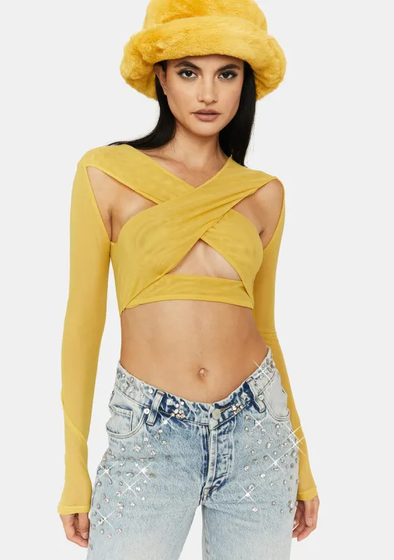 Serve Some Looks Cut-Out Top sold by Dolls Kill