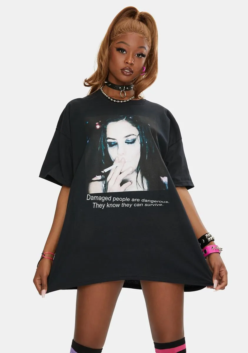 Damaged People Graphic Tee sold by Dolls Kill