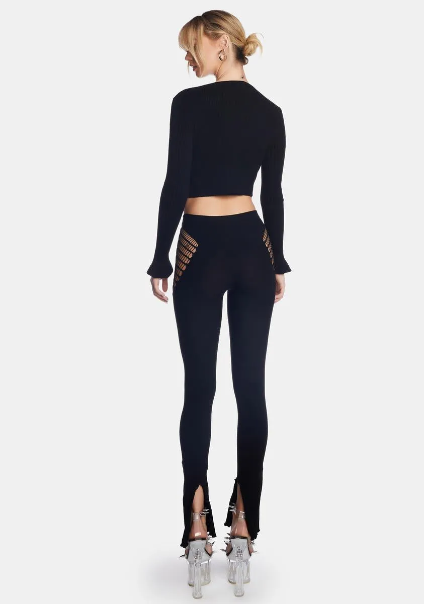 Dextra Cut-Out Pants sold by Dolls Kill product image thumbnail 4