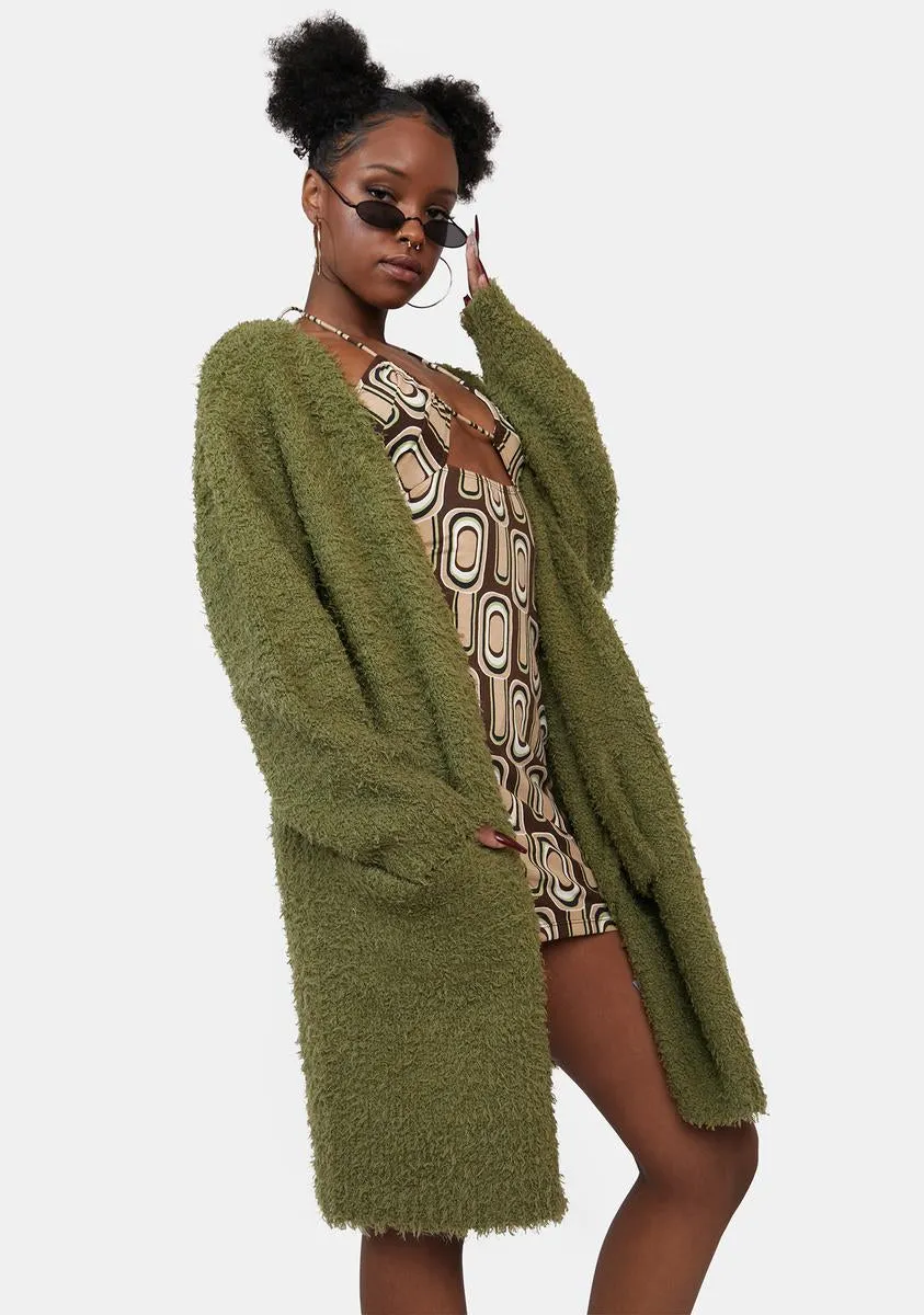 This Is Ur Space Fuzzy Cardigan sold by Dolls Kill product image thumbnail 2