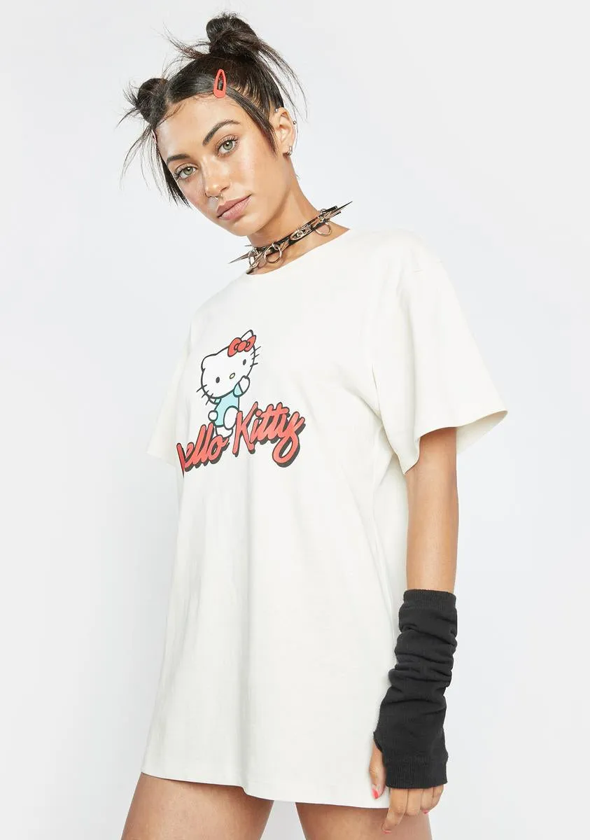 Hello Kitty Waving Oversized Tee sold by Dolls Kill product image thumbnail 2