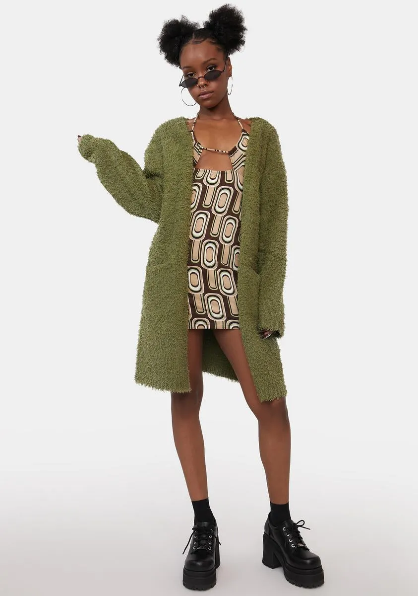 This Is Ur Space Fuzzy Cardigan sold by Dolls Kill product image thumbnail 3