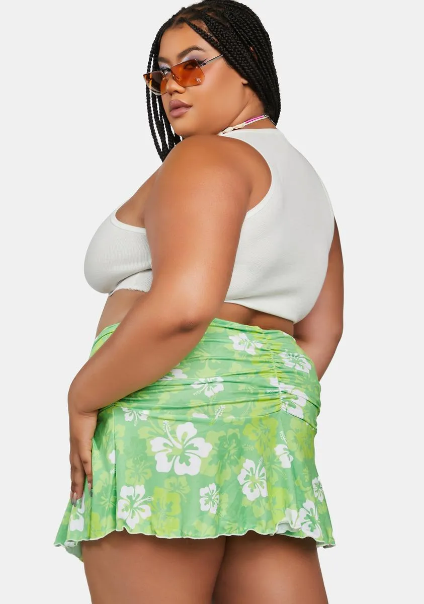 Plus Lush Aloha State Mini Skirt sold by Dolls Kill product image thumbnail 4