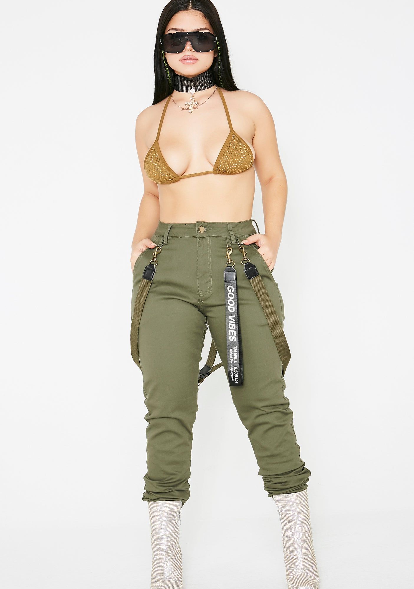 Serpent Xtra Spice Suspender Joggers sold by Dolls Kill product image thumbnail 2