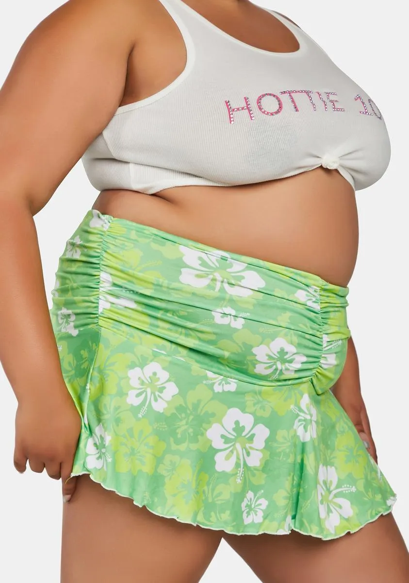 Plus Lush Aloha State Mini Skirt sold by Dolls Kill