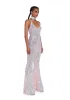 Sparkle Nights Sequin Jumpsuit- Metallic sold by Dolls Kill