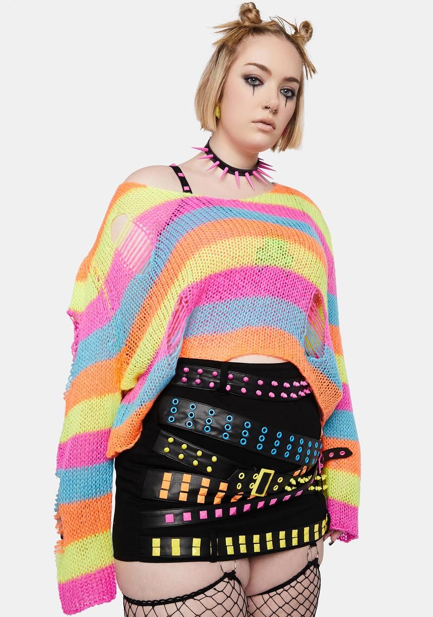 Plus Damage Control Belted Skirt sold by Dolls Kill product image thumbnail 2