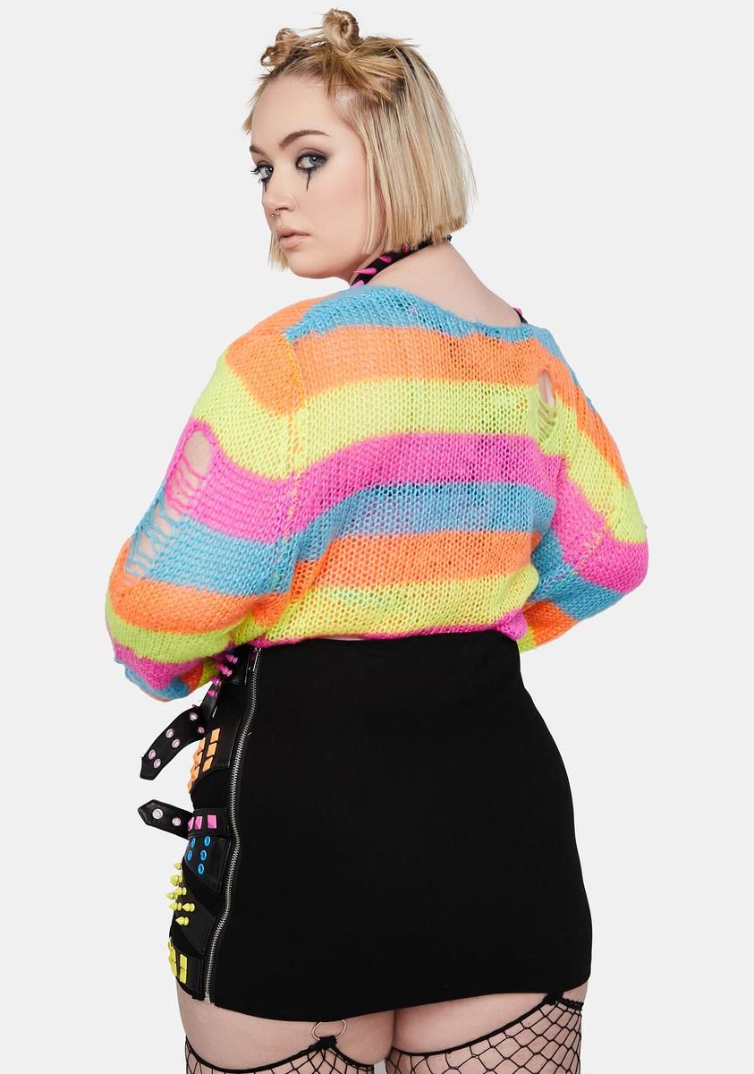 Plus Damage Control Belted Skirt sold by Dolls Kill product image thumbnail 4