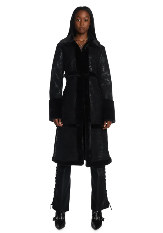 Farrah Midi Coat sold by Dolls Kill