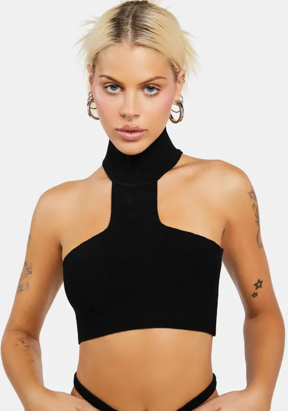 Avril Knitted Crop Top sold by Dolls Kill