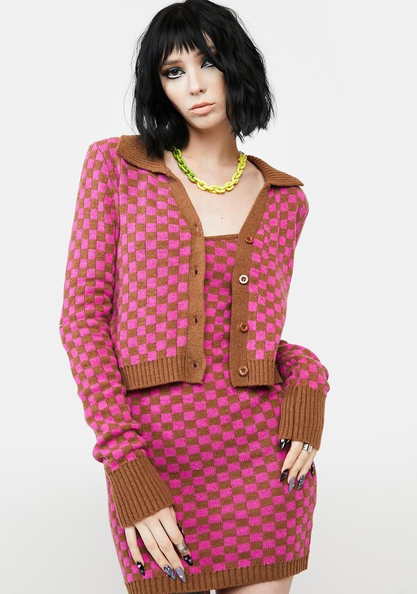 Best For Me Cropped Cardigan sold by Dolls Kill