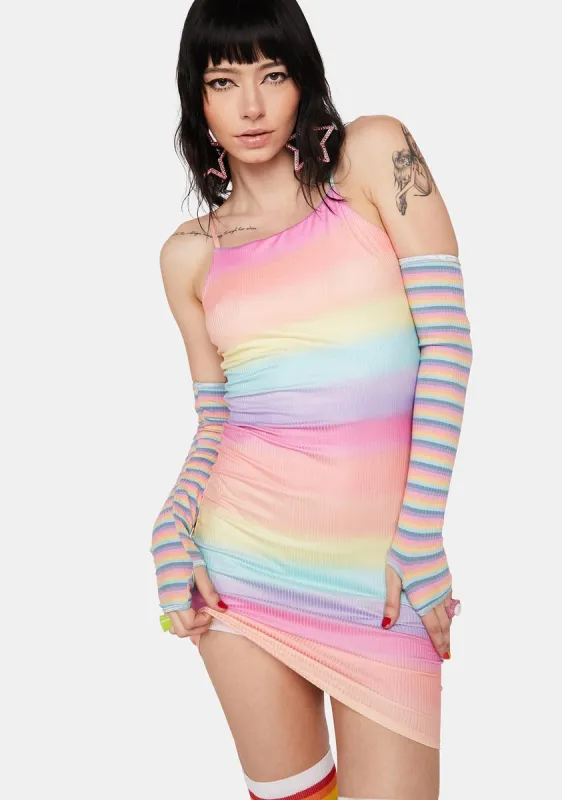 Sunrise To Sunset Mini Dress sold by Dolls Kill