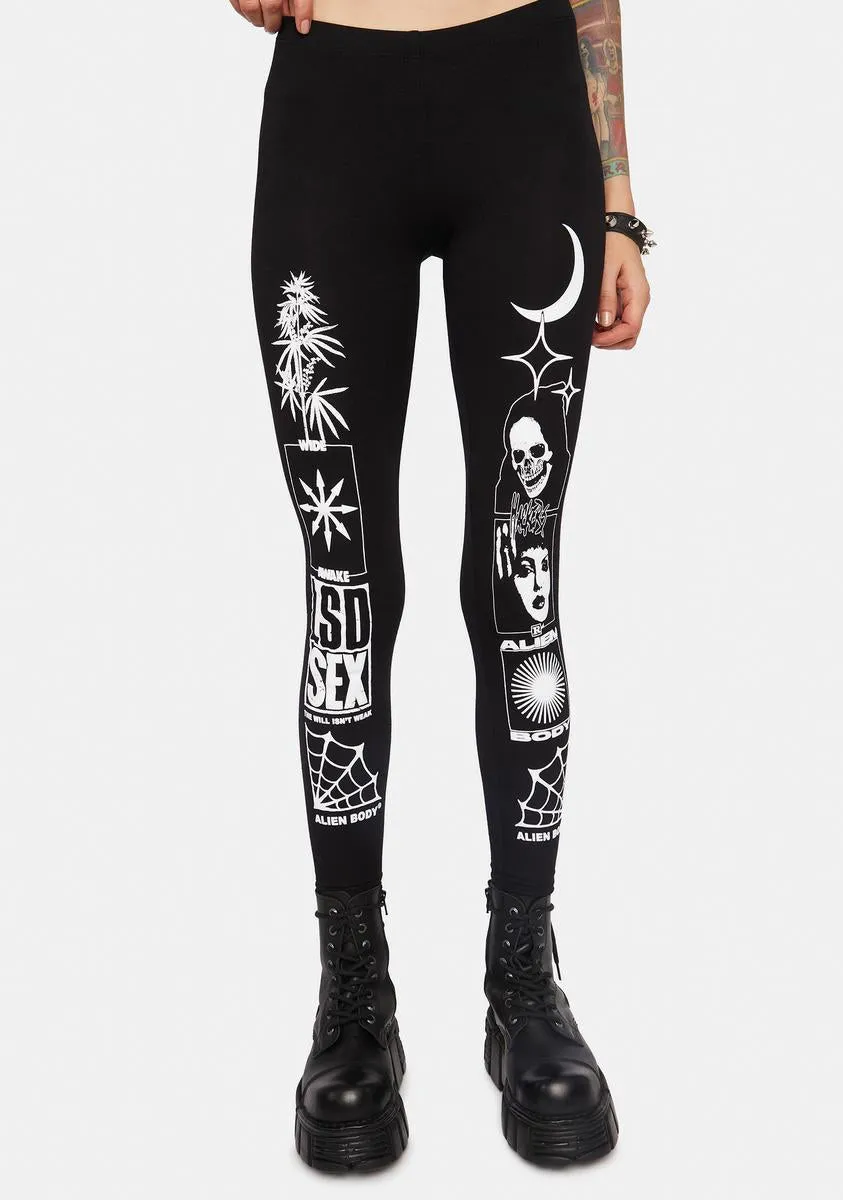 Acid Burn Leggings sold by Dolls Kill